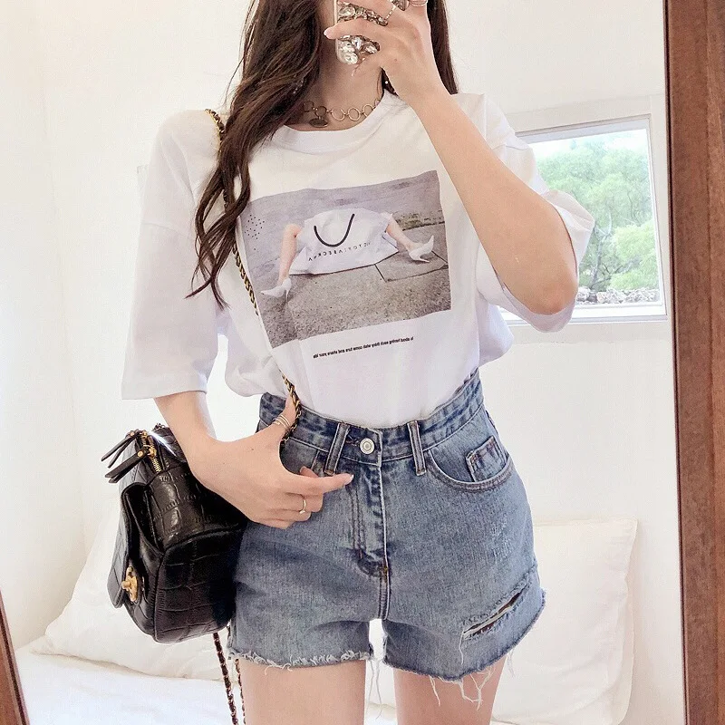 2019 Summer New Fashion Personality 3D Inkjet Shirt Women Loose Short-sleeved T-shirt Kawaii Clothes TShirt Women Vogue T Shirt
2019 Summer New Fashion Personality 3D Inkjet Shirt Women Loose Short-sleeved T-shirt Kawaii Clothes TShirt Women Vogue T Shirt