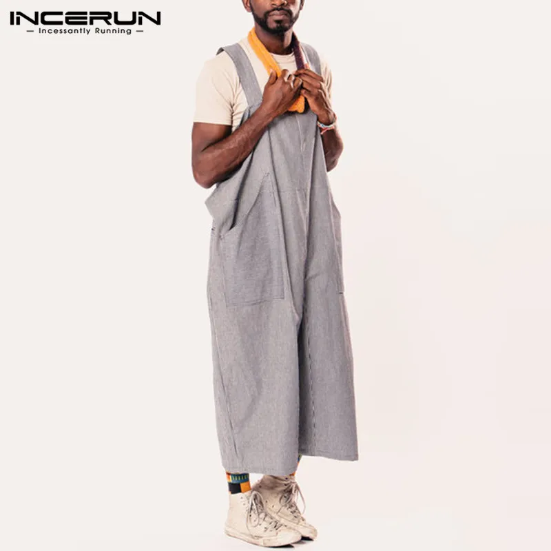 Fashion Plain Men Women Overalls Wide Leg Pants Dungarees Casual Jumpsuits Long Trousers Rompers Femininas Hombre Vacation
Fashion Plain Men Women Overalls Wide Leg Pants Dungarees Casual Jumpsuits Long Trousers Rompers Femininas Hombre Vacation