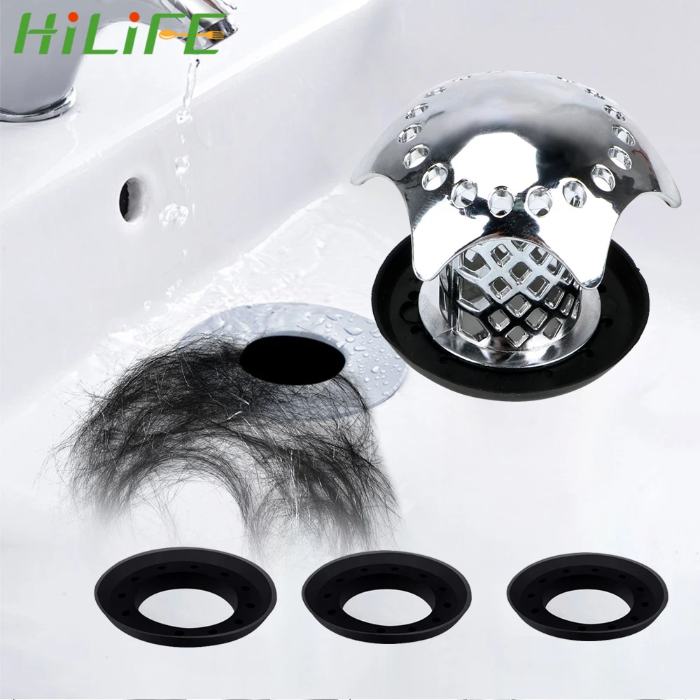 HILIFE Bath Plug Shower Drain Hair Catcher Sink Filter Prevents Hair From Clogging Shower Sink Drain Cover Gadgets
HILIFE Bath Plug Shower Drain Hair Catcher Sink Filter Prevents Hair From Clogging Shower Sink Drain Cover Gadgets