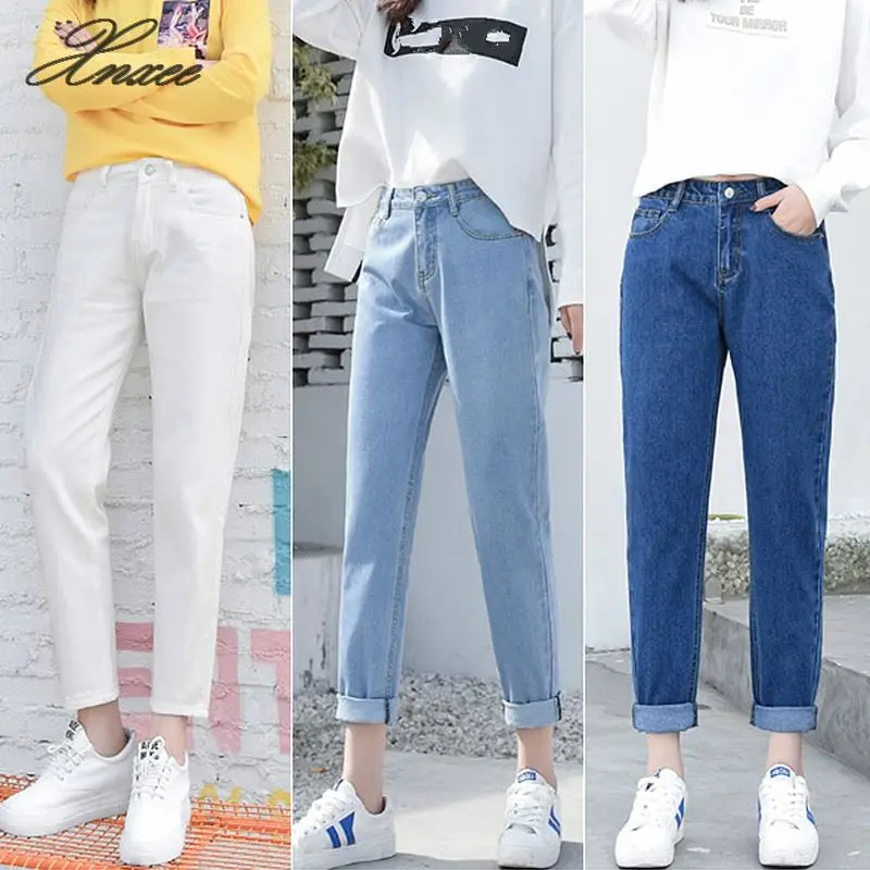 2019 Spring Summer Ripped Jeans Woman High Waist Boyfriend Jeans For Women Plus Size Blue Black White
2019 Spring Summer Ripped Jeans Woman High Waist Boyfriend Jeans For Women Plus Size Blue Black White