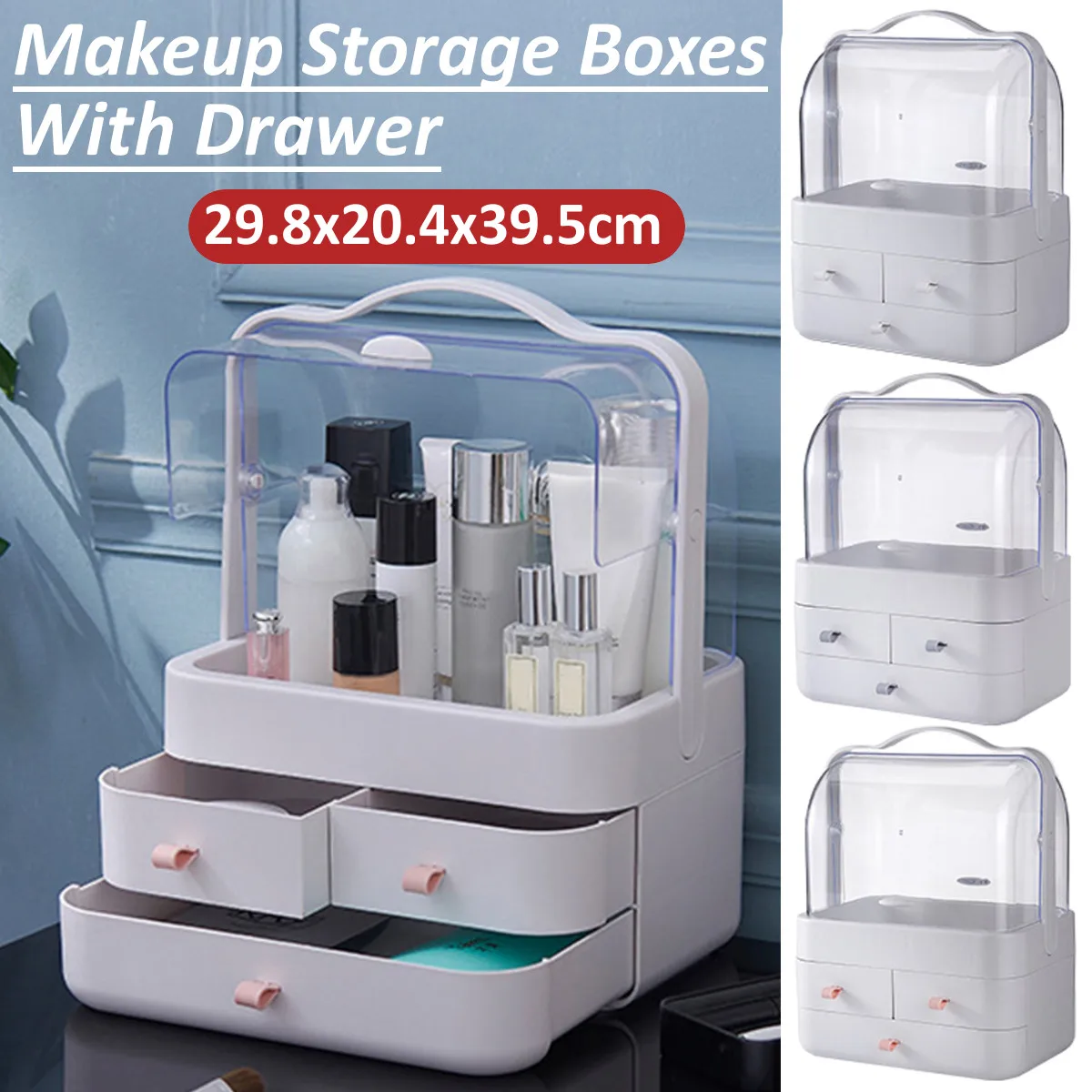 Big size Plastic Cosmetic Storage Box Drawer Makeup Organizer Makeup Container Nail Holder Desktop Sundry Bathroom Storage Case
Big size Plastic Cosmetic Storage Box Drawer Makeup Organizer Makeup Container Nail Holder Desktop Sundry Bathroom Storage Case