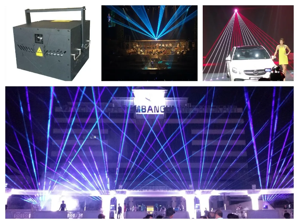 

Flightcase+RGB 10W Laser event Show light beam animation laser party stage dj concert party wedding theatre disco club projector