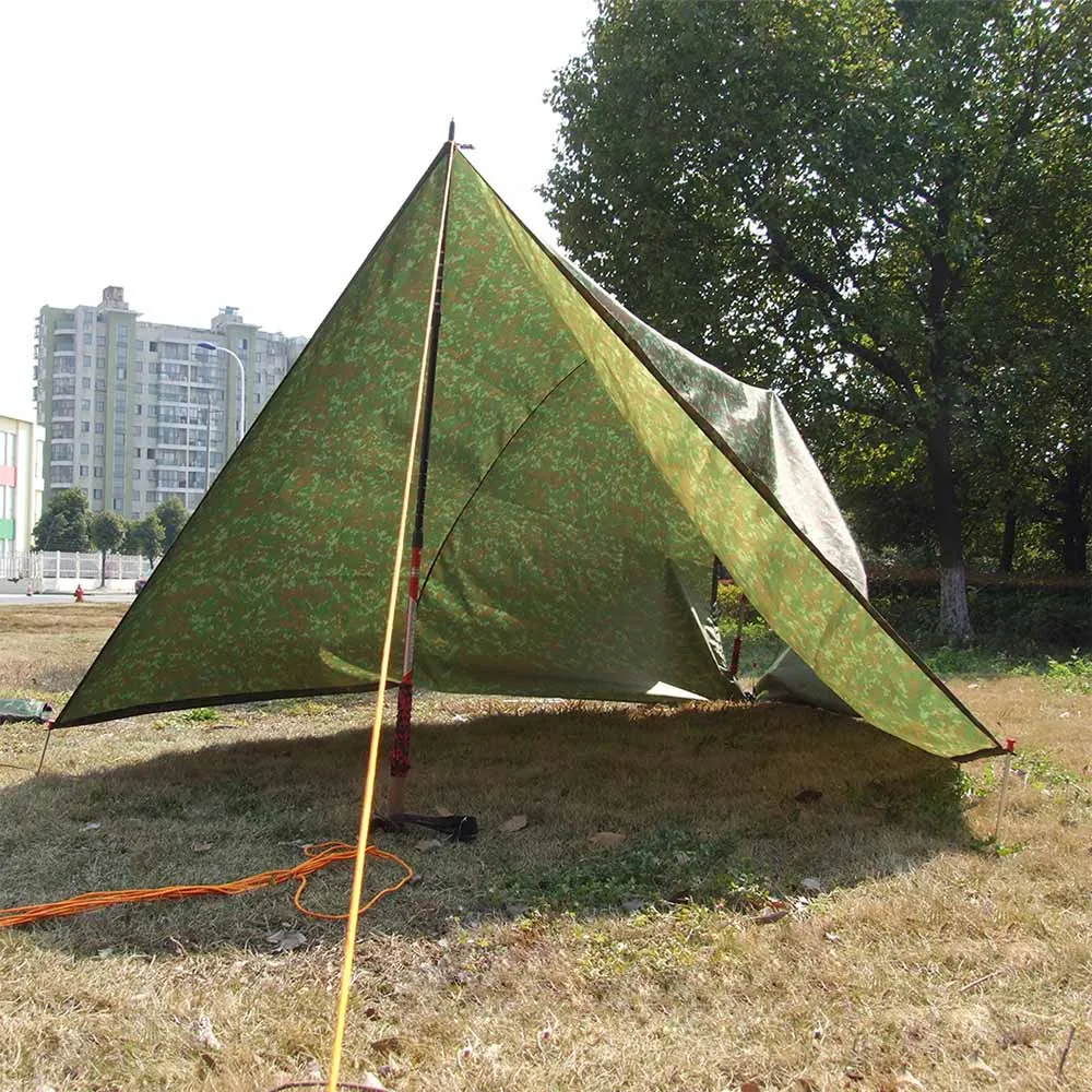 3 * 3m Outdoor Waterproof Awning Sun Shelter Camouflage Camping Mat Mattress Multifunction Mattress Ground Cover
3 * 3m Outdoor Waterproof Awning Sun Shelter Camouflage Camping Mat Mattress Multifunction Mattress Ground Cover