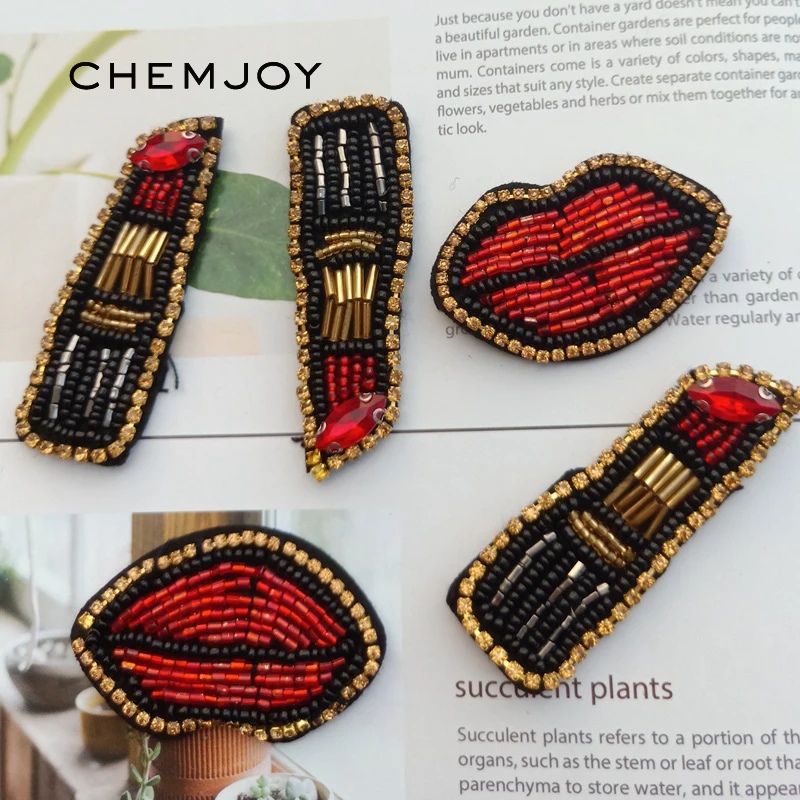 Red Lip Lipstick Beaded Rhinestone Patches for Clothing 3D Parches Sewing Beading Applique Bags Sweater Shoes Cute Brooch Patch
Red Lip Lipstick Beaded Rhinestone Patches for Clothing 3D Parches Sewing Beading Applique Bags Sweater Shoes Cute Brooch Patch