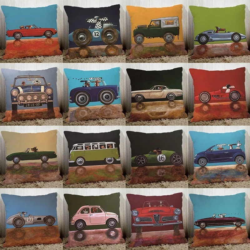 Cute Lovely Cartoon Dog Driving Car cushion cover cozy polyester sofa bedding pillowcase home decorative pillows 45x45cm 60g/pc
Cute Lovely Cartoon Dog Driving Car cushion cover cozy polyester sofa bedding pillowcase home decorative pillows 45x45cm 60g/pc