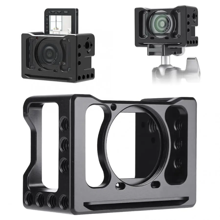 camera rig Protective Metal Camera Cage Mount for Sony RX0 II with Multiple 1/4 Inch Thread camera cage
camera rig Protective Metal Camera Cage Mount for Sony RX0 II with Multiple 1/4 Inch Thread camera cage
