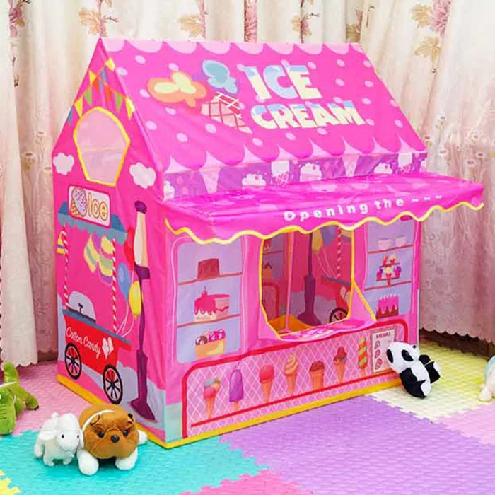 Children'S Tent Ice Cream Shop Indoor Game House Toys Versatile Portable Play Tents Safe Non-Toxic Waterproof Polyester Tent
Children'S Tent Ice Cream Shop Indoor Game House Toys Versatile Portable Play Tents Safe Non-Toxic Waterproof Polyester Tent
