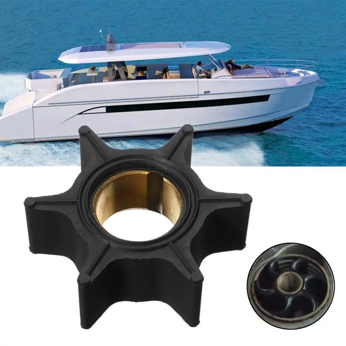 Water Pump Impeller Replacement For Mercury 30-70HP 18-3007 47-89983T 47-65959 Black Rubber 6 Blades Boat Parts & Accessories
Water Pump Impeller Replacement For Mercury 30-70HP 18-3007 47-89983T 47-65959 Black Rubber 6 Blades Boat Parts & Accessories