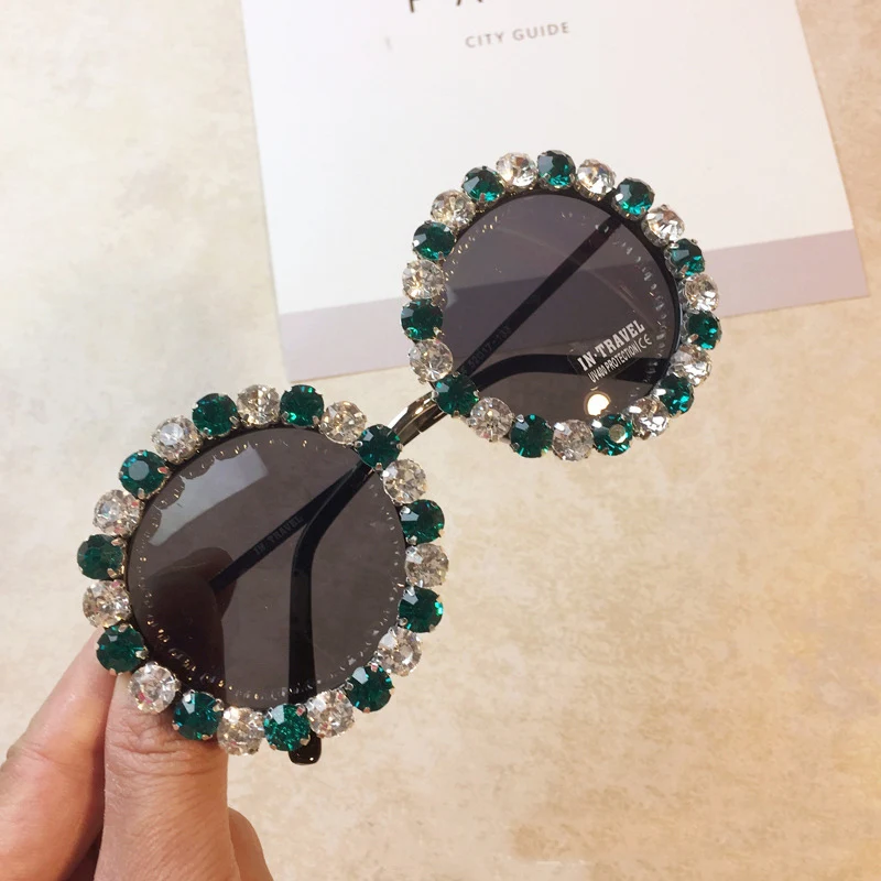 2019 Brand Round Sunglasses for Women Diamond Crystal Rhinestone Sun Glasses UV400 Shades Luxury Oculos De Sol Gafas Feminino
2019 Brand Round Sunglasses for Women Diamond Crystal Rhinestone Sun Glasses UV400 Shades Luxury Oculos De Sol Gafas Feminino