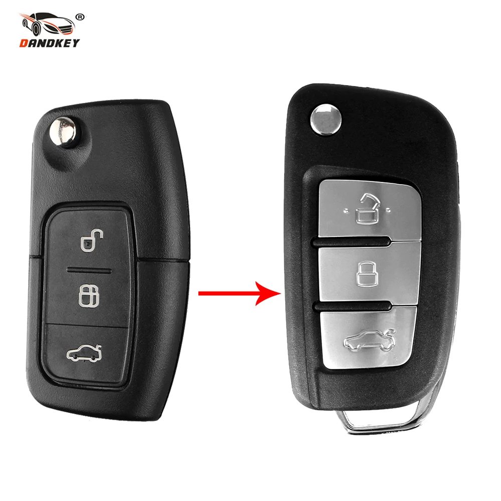 DANDKEY 3 Buttons Flip Car Blank Key Shell Remote Cover For Ford Focus Fiesta C-Max S-Max Ka Mondeo Galaxy FO21/HU101Blade
DANDKEY 3 Buttons Flip Car Blank Key Shell Remote Cover For Ford Focus Fiesta C-Max S-Max Ka Mondeo Galaxy FO21/HU101Blade