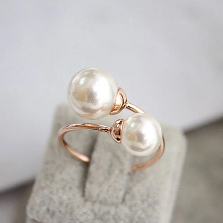 Women Girls Simulated Pearl Elegant Copper Finger Rings Fabala Adjustable Lightweight
Women Girls Simulated Pearl Elegant Copper Finger Rings Fabala Adjustable Lightweight