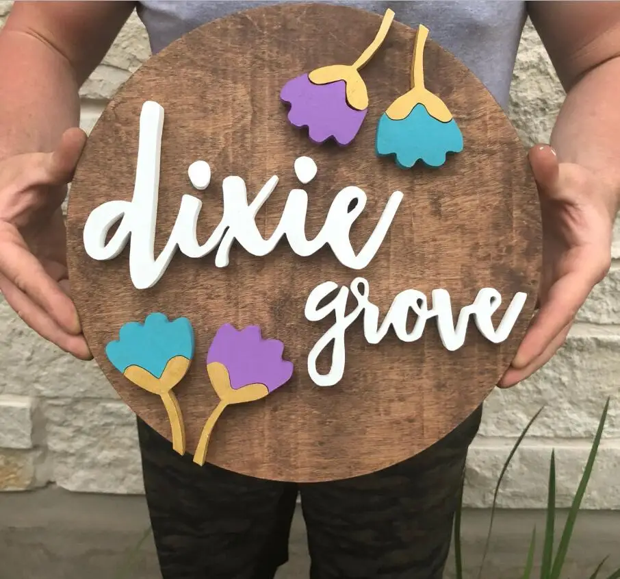 18" Round Custom Name Floral Wood Sign | Circle Name Cut Out | Nursery Decor | Custom Wood Wall Decor | Wall Art Sign
18" Round Custom Name Floral Wood Sign | Circle Name Cut Out | Nursery Decor | Custom Wood Wall Decor | Wall Art Sign