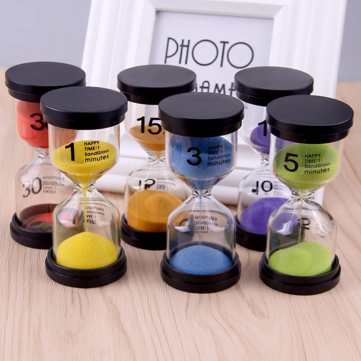 6pcs Kids Baby 1/3/5/10/15/30mins Colorful Hourglass Sand Clock Timer Sandglass Learning Time Early Educational Toy Random Color
6pcs Kids Baby 1/3/5/10/15/30mins Colorful Hourglass Sand Clock Timer Sandglass Learning Time Early Educational Toy Random Color