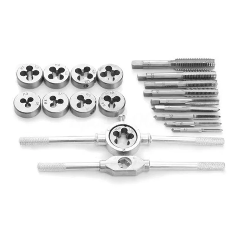 20pcs Alloy Steel Tap Die Set 1/16 - 1/2 Inch NC Screw Thread Plugs Taps Wrench Hand Screw Taps Cutting Adjusting Tools Durable
20pcs Alloy Steel Tap Die Set 1/16 - 1/2 Inch NC Screw Thread Plugs Taps Wrench Hand Screw Taps Cutting Adjusting Tools Durable