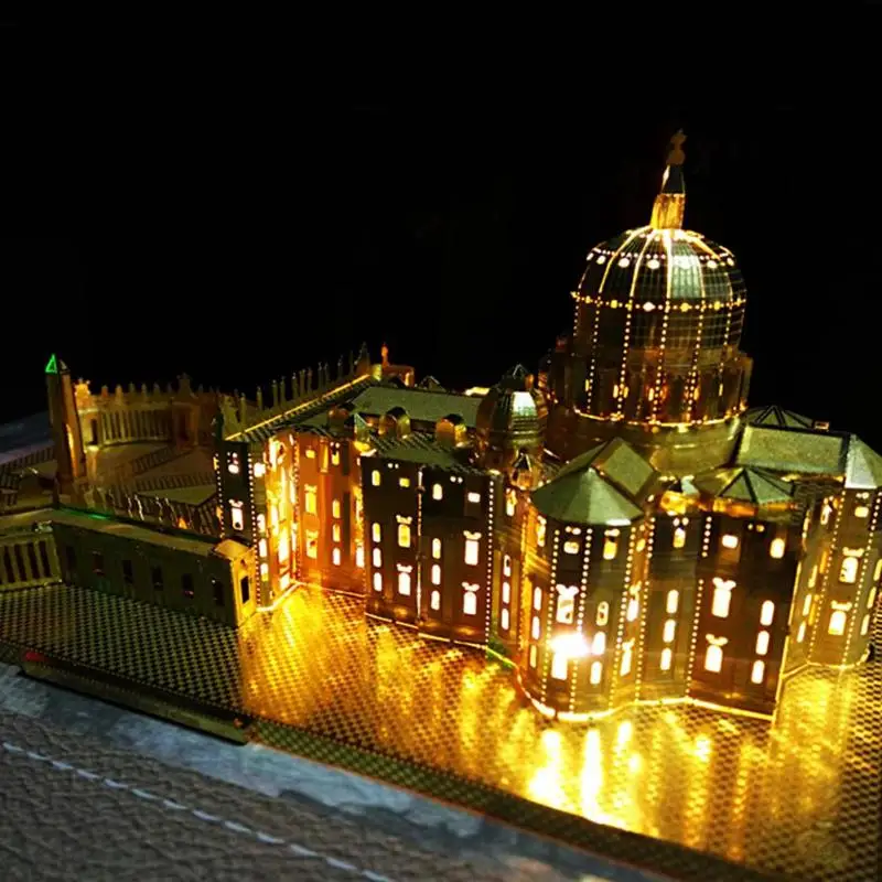 3D Metal Puzzle St. Peter's Basilica Church DIY Laser Cut Building Model Children Adult Assembly Jigsaw Educational Toys Gift
3D Metal Puzzle St. Peter's Basilica Church DIY Laser Cut Building Model Children Adult Assembly Jigsaw Educational Toys Gift