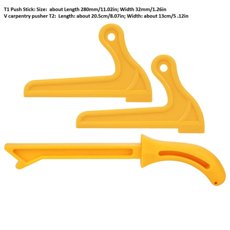 3Pcs Push Stick 1Pc T1 2Pcs V-Type T2 Hand Protection Sawdust Wood Router Saw Blade Push Sticks Set For Carpentry
3Pcs Push Stick 1Pc T1 2Pcs V-Type T2 Hand Protection Sawdust Wood Router Saw Blade Push Sticks Set For Carpentry
