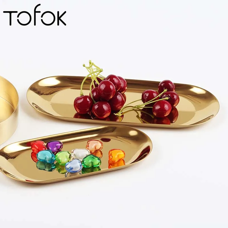 Tofok Nordic INS Style Oval Metal Dish Kitchen Food Container Tray Stainless Steel Dessert Pastry Snacks Dish Plate Dinnerware
Tofok Nordic INS Style Oval Metal Dish Kitchen Food Container Tray Stainless Steel Dessert Pastry Snacks Dish Plate Dinnerware