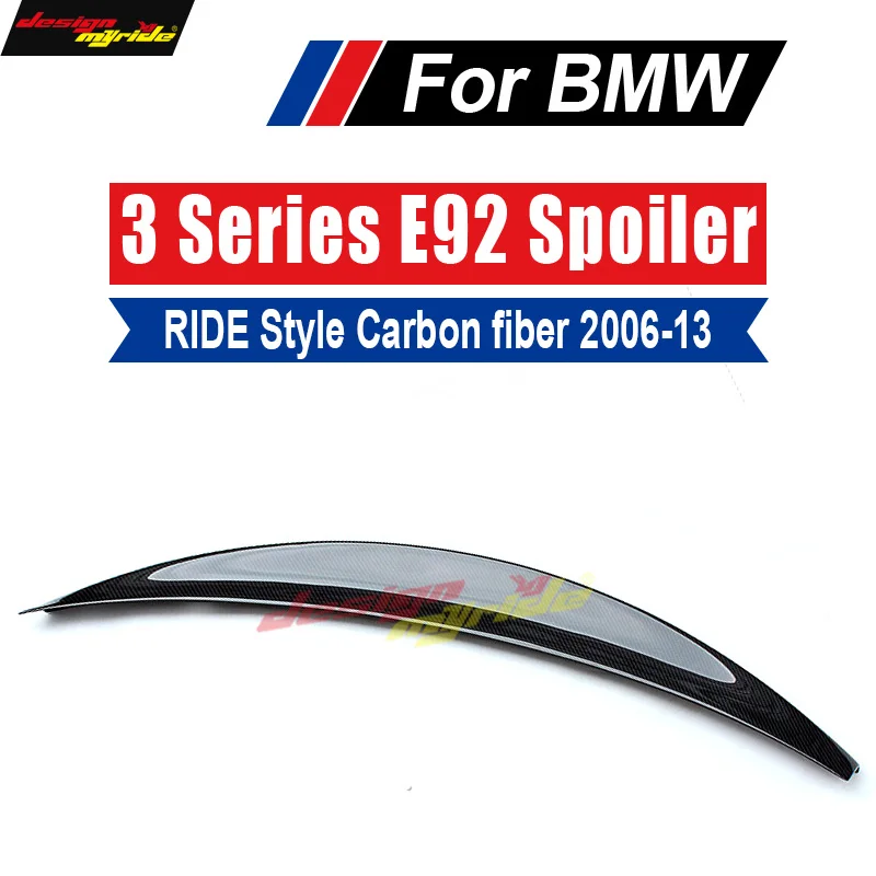 E92 E93 Spoiler wing tail Ride-Style Carbon fiber For BMW 320i 323i 325i 328i 330i 335i Rear Spoiler Wing Lip Car Styling 06-13
E92 E93 Spoiler wing tail Ride-Style Carbon fiber For BMW 320i 323i 325i 328i 330i 335i Rear Spoiler Wing Lip Car Styling 06-13