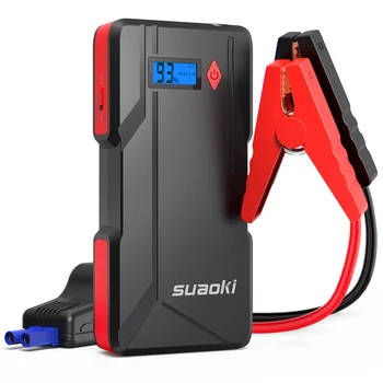 Suaoki P6 Jump Starter 800A Peak Car Battery Up to 6.0L Gas or 5.0L Diesel Engine LCD Screen Dual USB Port Power Bank Flashlight
Suaoki P6 Jump Starter 800A Peak Car Battery Up to 6.0L Gas or 5.0L Diesel Engine LCD Screen Dual USB Port Power Bank Flashlight