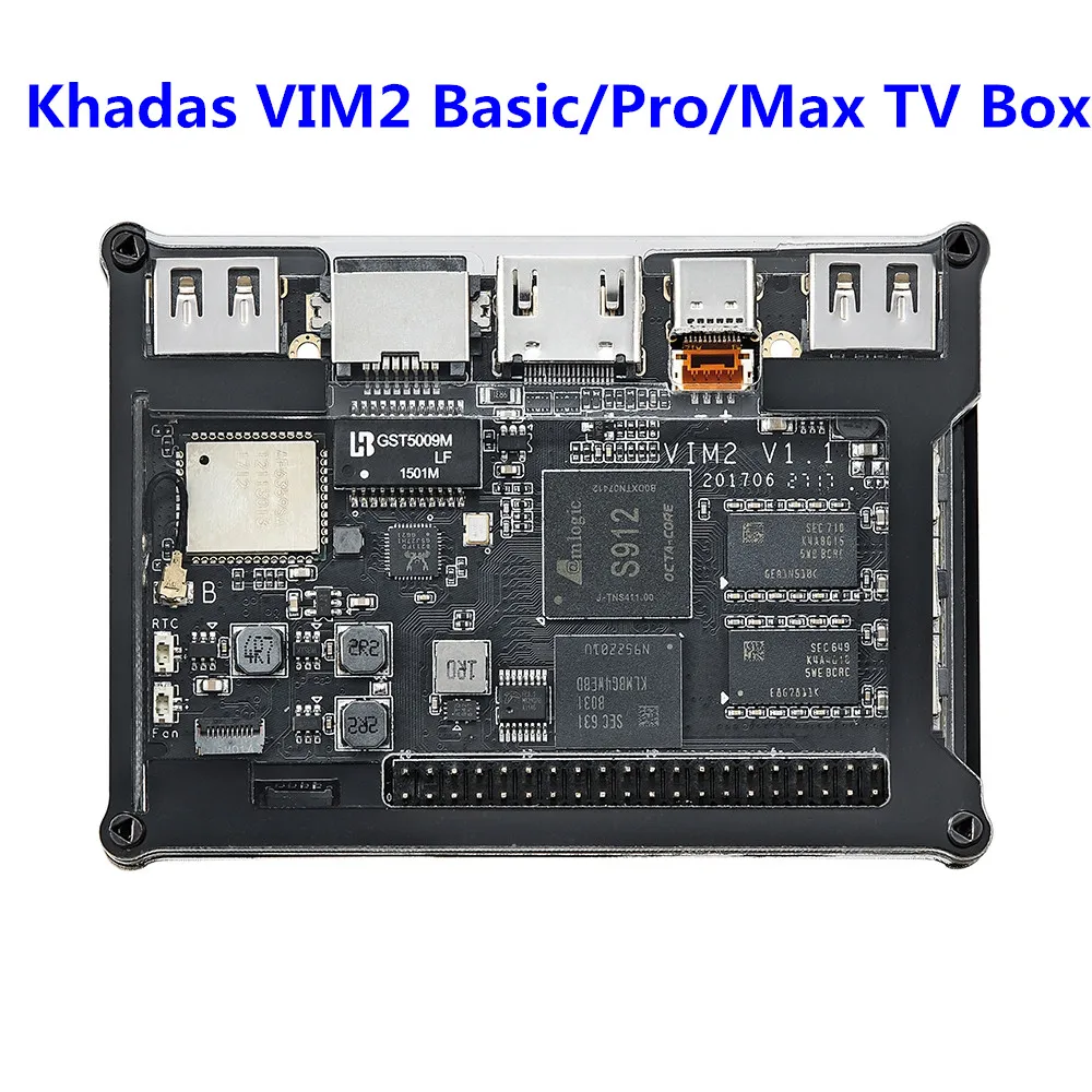 Mesuvida VIM2 ProMax TV Box Amlogic S912 Octa Core 3G RAM 32G ROM Set top box Open Source SBC 2x2 MIMO WiFi Gigabit LAN with WOL
Mesuvida VIM2 ProMax TV Box Amlogic S912 Octa Core 3G RAM 32G ROM Set top box Open Source SBC 2x2 MIMO WiFi Gigabit LAN with WOL