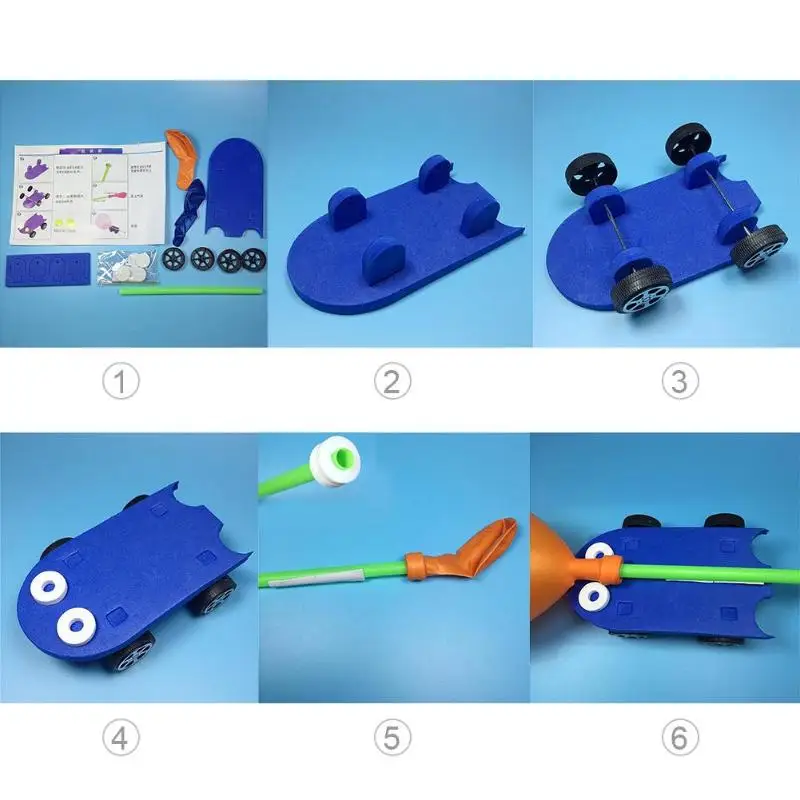 Kids DIY Balloon Power Car Kit Technology Opposite Reaction Children Invented Science Experimental Learning Educational Toys
Kids DIY Balloon Power Car Kit Technology Opposite Reaction Children Invented Science Experimental Learning Educational Toys