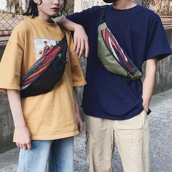 Unisex Women Men Couple Nylon Shoulder Waist Bags Splicing Color Sports Belt Fanny Packs Casual Crossbody Chest Bags Hip Hop
Unisex Women Men Couple Nylon Shoulder Waist Bags Splicing Color Sports Belt Fanny Packs Casual Crossbody Chest Bags Hip Hop