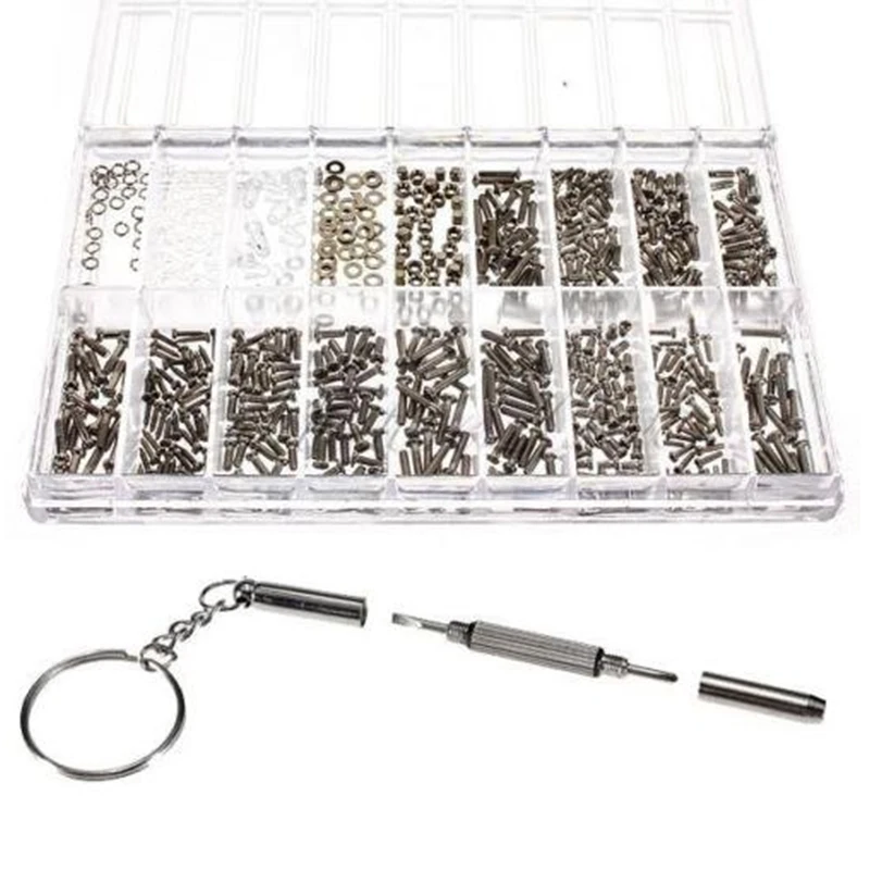 900Pcs Stainless Steel Glasses Sunglass Clock Watch Spectacles Phone Set Kit Screws Nuts Screwdriver Repair Tool Screw Tweezer
900Pcs Stainless Steel Glasses Sunglass Clock Watch Spectacles Phone Set Kit Screws Nuts Screwdriver Repair Tool Screw Tweezer