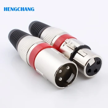 Red 3Pin XLR male and female connector Microphone Speaker amplifier player connector MIC Adapter 10pcs/lot
Red 3Pin XLR male and female connector Microphone Speaker amplifier player connector MIC Adapter 10pcs/lot