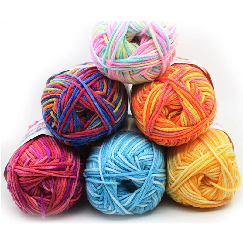 Cotton & Milk Fiber Super Soft Knitting Yarn For Baby Kids Clothes Scarf Doll Blanket Sewing DIY Craft Supply 1 Ball (About 50g)
Cotton & Milk Fiber Super Soft Knitting Yarn For Baby Kids Clothes Scarf Doll Blanket Sewing DIY Craft Supply 1 Ball (About 50g)