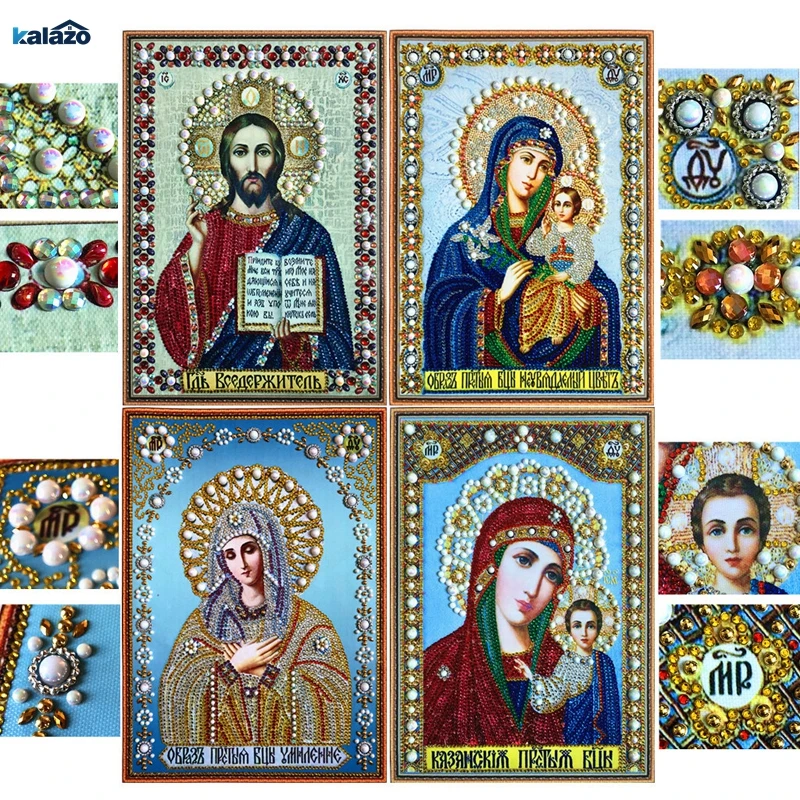 DIY Diamond Painting Cross Stitch 6 Picture Religion Icon 5d Diamond Embroidery Mosaic New Year Decoration Gift
DIY Diamond Painting Cross Stitch 6 Picture Religion Icon 5d Diamond Embroidery Mosaic New Year Decoration Gift