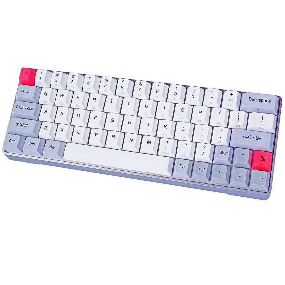 PBT Keycaps Gateron Switch GK64 Aluminum Alloy Case Hot Swappable RGB Gaming Mechanical Keyboard For-Mac OS Windows
PBT Keycaps Gateron Switch GK64 Aluminum Alloy Case Hot Swappable RGB Gaming Mechanical Keyboard For-Mac OS Windows