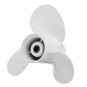 63V-45945-00-EL Aluminum Alloy 9 1/4 x 10 Boat Outboard Propeller For Yamaha 9.9-15HP White 8 Spline Tooth 3 Blades R Rotation
63V-45945-00-EL Aluminum Alloy 9 1/4 x 10 Boat Outboard Propeller For Yamaha 9.9-15HP White 8 Spline Tooth 3 Blades R Rotation