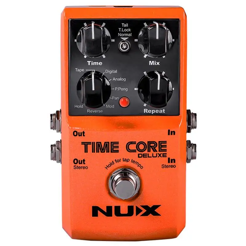 New NUX Upgraded Time Core Deluxe Delay Guitar Effects Pedal 7 delay effects 40 seconds loop time tone lock Delay guitar pedal
New NUX Upgraded Time Core Deluxe Delay Guitar Effects Pedal 7 delay effects 40 seconds loop time tone lock Delay guitar pedal
