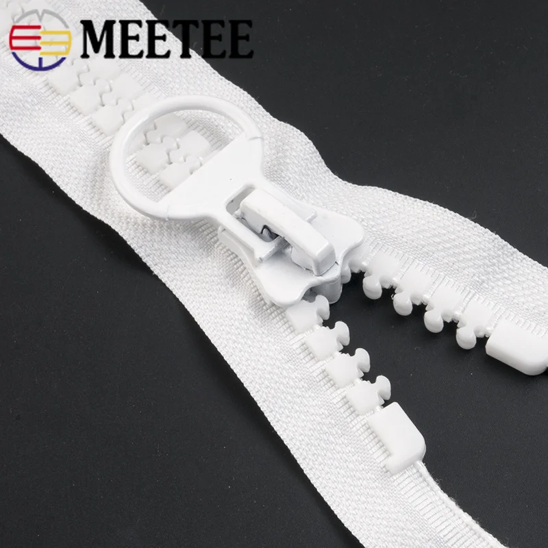 Meetee 20# 60/75/80/100/150/200CM Extra Large Resin Zipper White&black Open-end for Down Jacket Coat Pocket Zipper Sliders AP547
Meetee 20# 60/75/80/100/150/200CM Extra Large Resin Zipper White&black Open-end for Down Jacket Coat Pocket Zipper Sliders AP547