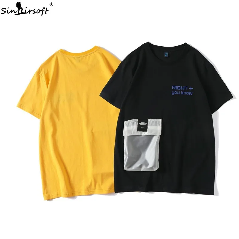 Men's Casual Solid T-shirt High Street Big Pocket Shorts Men Letter Print Short Sleeve Tees Male Streetwear Summer Tops 2019 Hot
Men's Casual Solid T-shirt High Street Big Pocket Shorts Men Letter Print Short Sleeve Tees Male Streetwear Summer Tops 2019 Hot