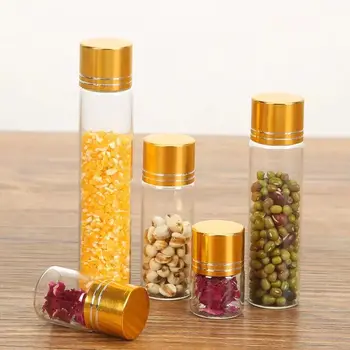 100pcs/lot 5ml 8ml 10ml 14ml 16ml 20ml Glass Bottles Aluminium Screw Golden Cap Clear Liquid Gift Container Wishing Bottle Jars
100pcs/lot 5ml 8ml 10ml 14ml 16ml 20ml Glass Bottles Aluminium Screw Golden Cap Clear Liquid Gift Container Wishing Bottle Jars