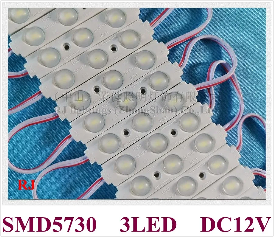 LED module with lens LED back light module for sign letter DC12V 1.5W SMD5730 3led IP65 aluminum PCB PVC injection 70mm*15mm
LED module with lens LED back light module for sign letter DC12V 1.5W SMD5730 3led IP65 aluminum PCB PVC injection 70mm*15mm