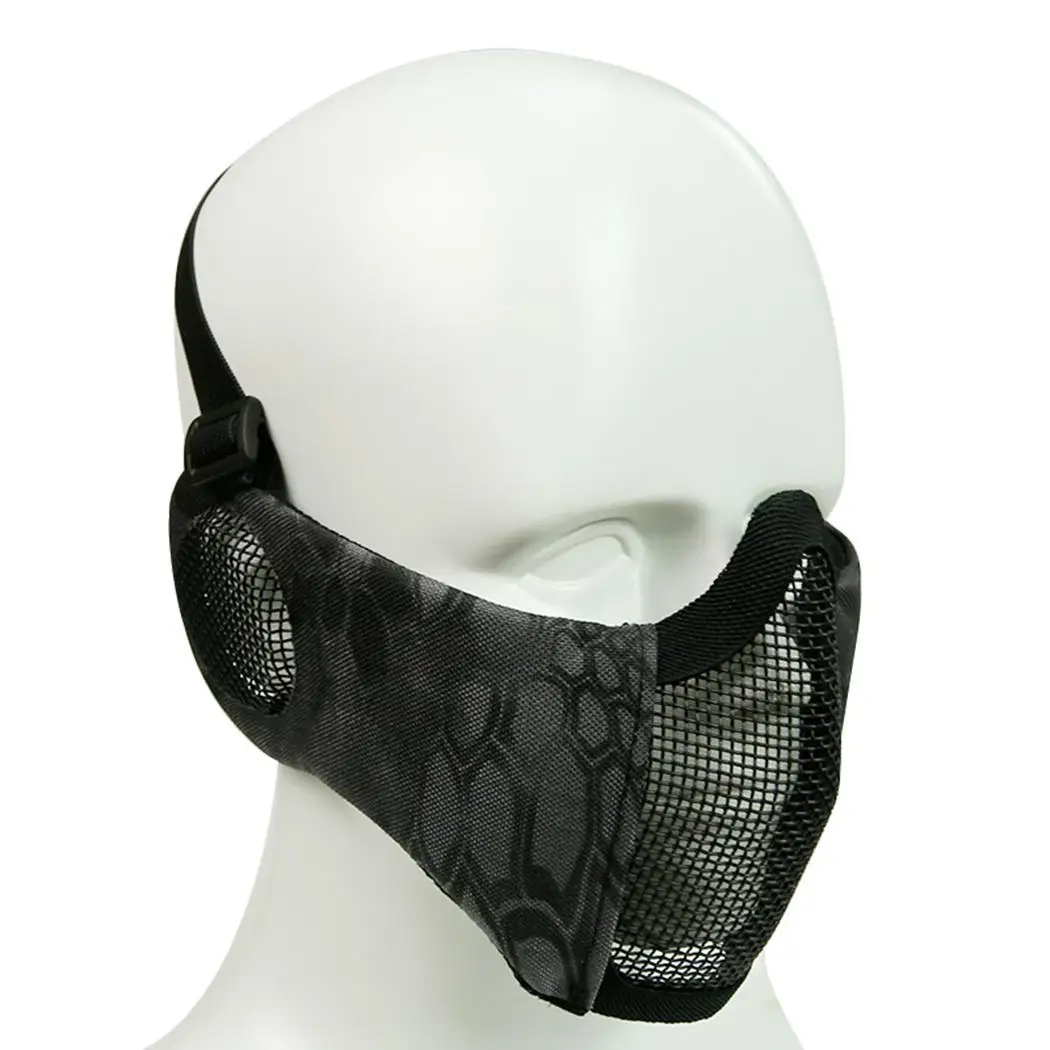 Outdoor Riding Breathable Wire Mesh Tactical-game Mask Gray, Yellow green, Dark black, Black 136g
Outdoor Riding Breathable Wire Mesh Tactical-game Mask Gray, Yellow green, Dark black, Black 136g