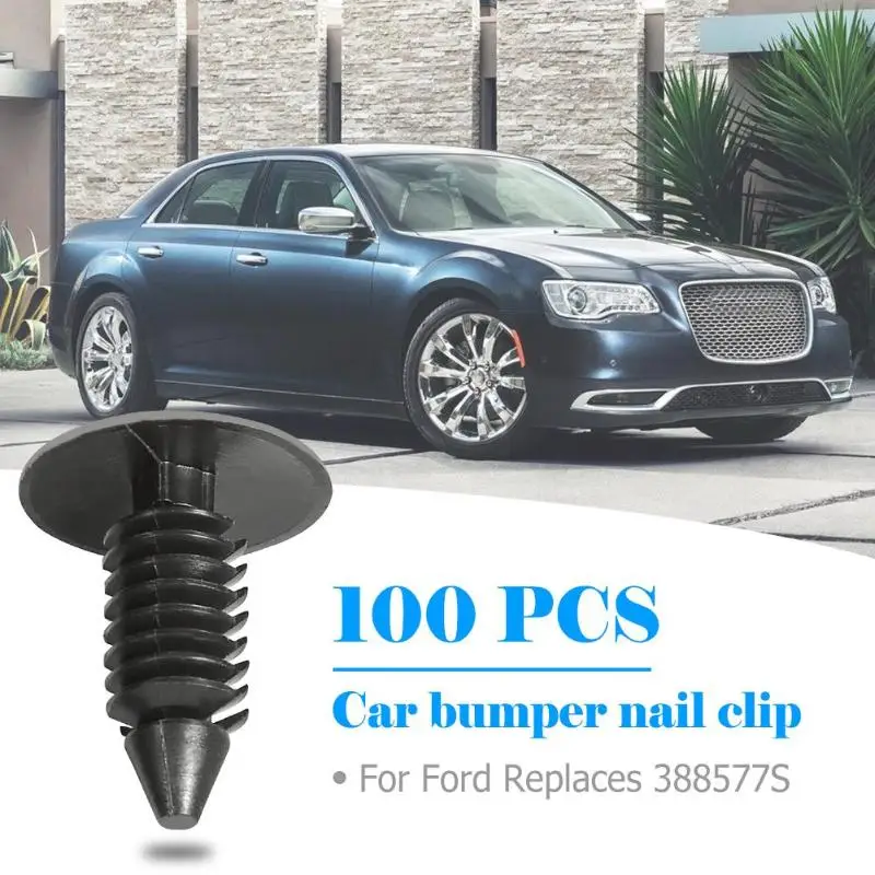 100Pcs 8mm Hole Plastic Rivets Bumper Fender Push Clips for Ford Chrysler Auto Fastener Clip for For Ford Replaces W705589-S300
100Pcs 8mm Hole Plastic Rivets Bumper Fender Push Clips for Ford Chrysler Auto Fastener Clip for For Ford Replaces W705589-S300
