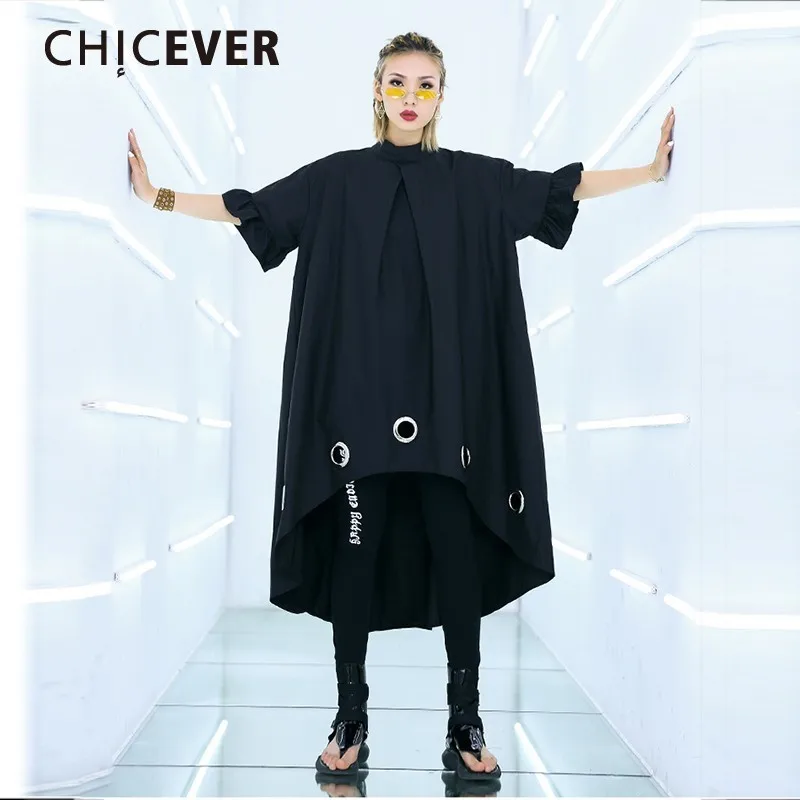 CHICEVER Spring Irregular Hem Patchwork Sequined Women Dress O Neck Butterfly Sleeve Loose Overisize Female Dresses 2019 Fashion
CHICEVER Spring Irregular Hem Patchwork Sequined Women Dress O Neck Butterfly Sleeve Loose Overisize Female Dresses 2019 Fashion
