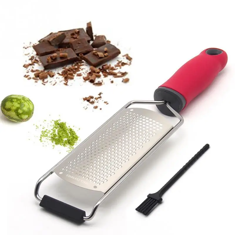 New Cheese Grater Stainless Steel Blade Cheese Slicer Lemon Zester Grater Chocolate Cheese Grater With Protective Cover #715
New Cheese Grater Stainless Steel Blade Cheese Slicer Lemon Zester Grater Chocolate Cheese Grater With Protective Cover #715