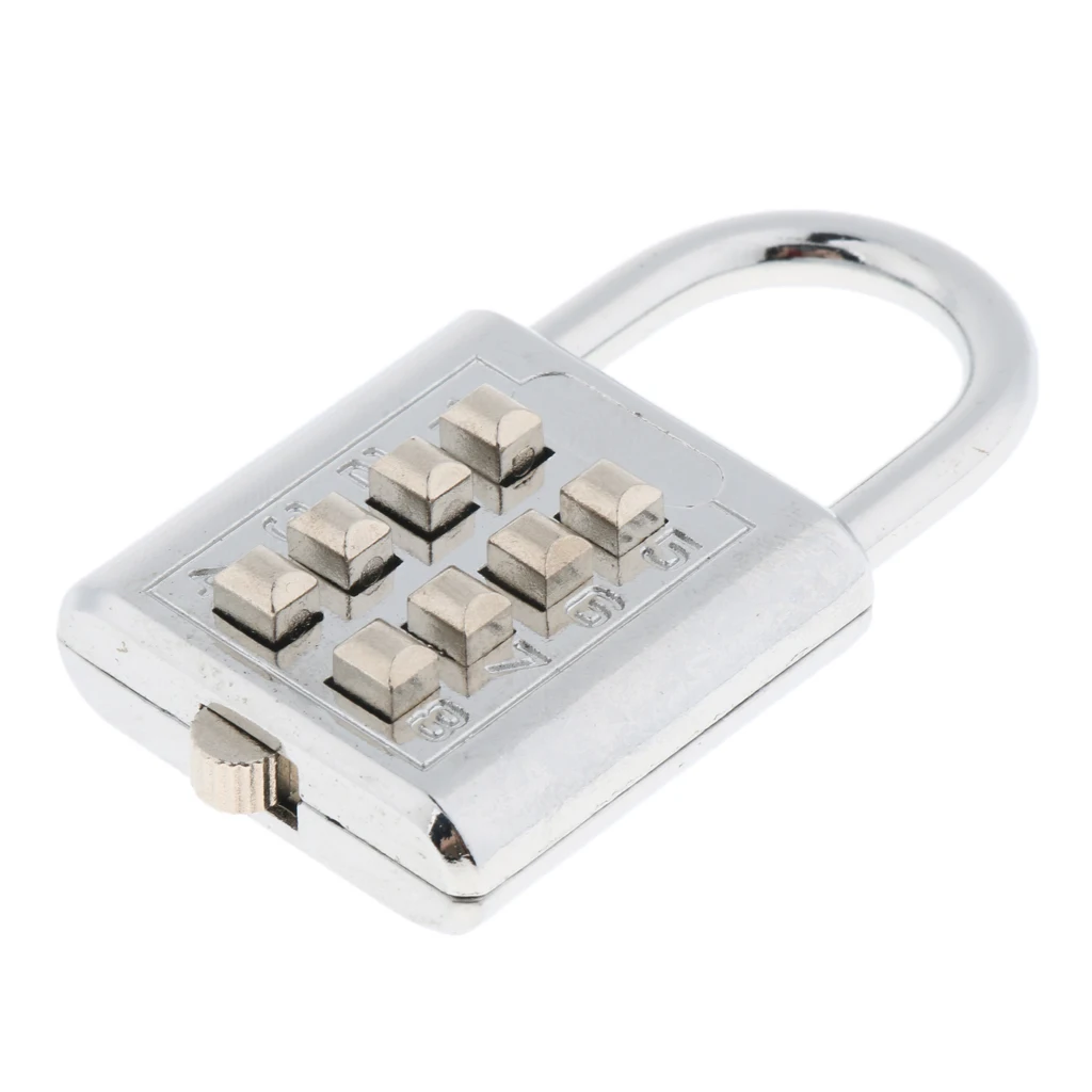 Metal 8 Digit Password Lock Security Combination Padlock Suitcase Luggage Diary Drawer, High Security
Metal 8 Digit Password Lock Security Combination Padlock Suitcase Luggage Diary Drawer, High Security