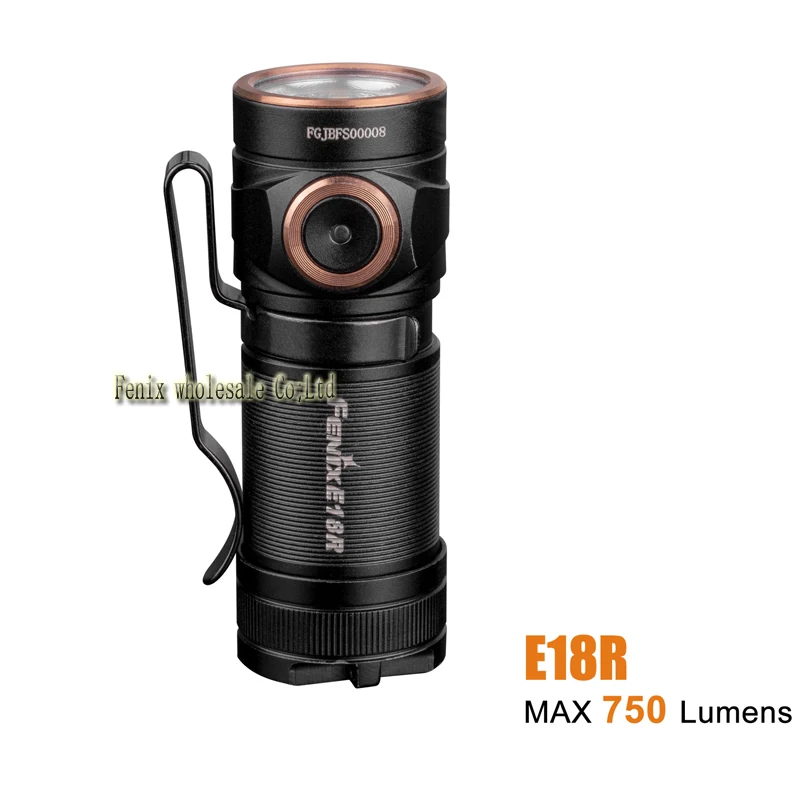 Fenix E18R Cree XP-L HI LED 750 lumens 16340/CR123A magnetic charging EDC flashlight with 16340 battery torch
Fenix E18R Cree XP-L HI LED 750 lumens 16340/CR123A magnetic charging EDC flashlight with 16340 battery torch