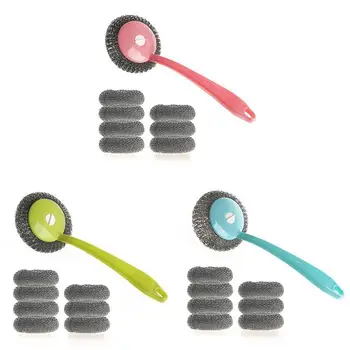 8 Pack Stainless Steel Wire Ball With Handle Clean Ball Home Kitchen Dishwashing Ball Large Cleaning Brush Wire Brush
8 Pack Stainless Steel Wire Ball With Handle Clean Ball Home Kitchen Dishwashing Ball Large Cleaning Brush Wire Brush