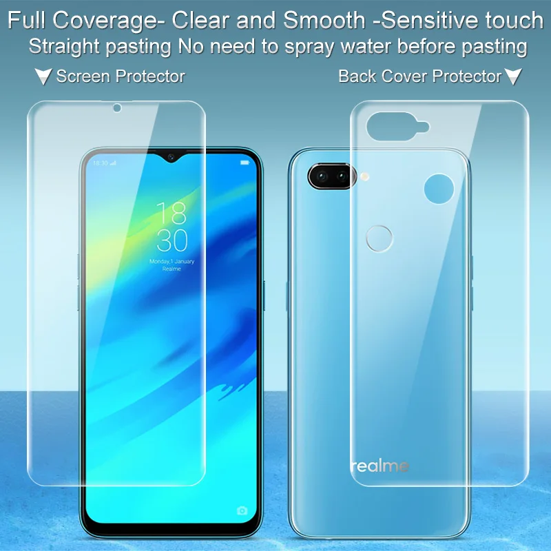 2PCS Full coverage for OPPO Realme 2 Pro Realme2 Pro Screen protector and Back cover protector Imak All Standing Hydrogel Film
2PCS Full coverage for OPPO Realme 2 Pro Realme2 Pro Screen protector and Back cover protector Imak All Standing Hydrogel Film