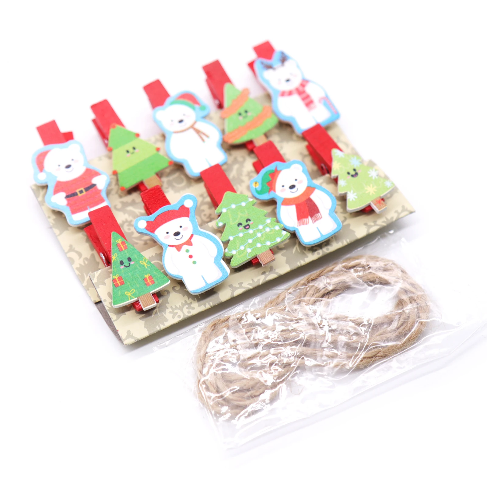 10pcs 2x3.5cm Christmas White Snow Bear Wood Clips for Christmas Tree Wedding Decorative Crafts House Ornaments Not Include Rope
10pcs 2x3.5cm Christmas White Snow Bear Wood Clips for Christmas Tree Wedding Decorative Crafts House Ornaments Not Include Rope