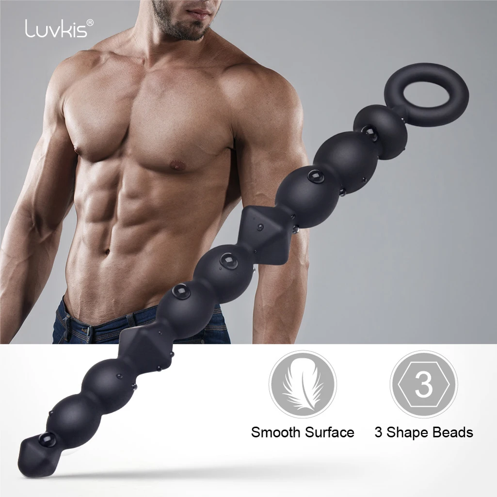 Luvkis Anal Sex Toys Prostate Massager Beads 100% Silicone Balls |