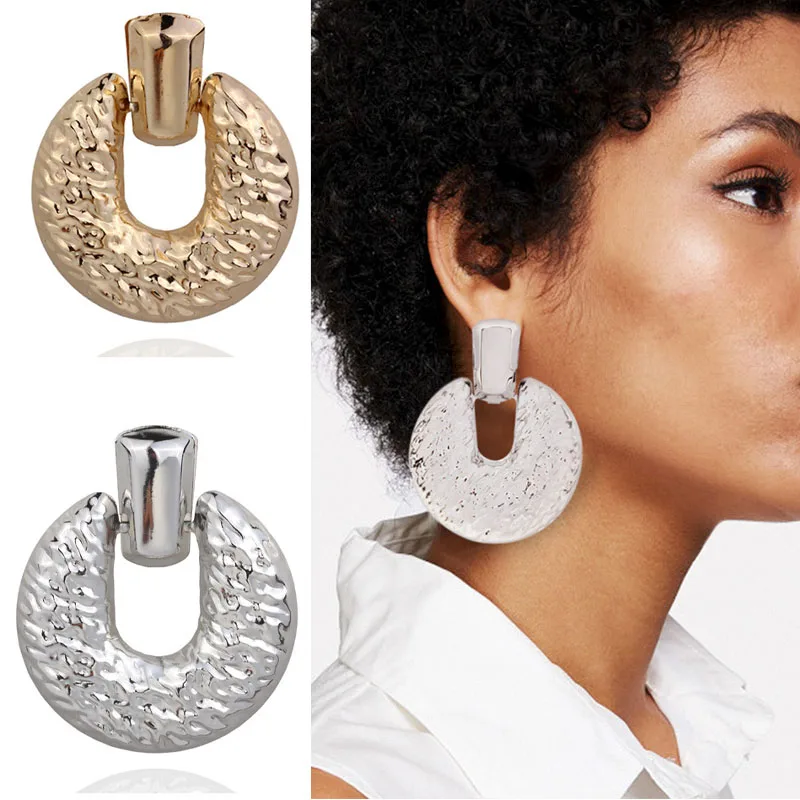 Metal Big Round Drop Earrings Brand ZA Fashion Jewelry Vintage Party Wedding Geometric Korean Simple Earrings for Women Bijoux
Metal Big Round Drop Earrings Brand ZA Fashion Jewelry Vintage Party Wedding Geometric Korean Simple Earrings for Women Bijoux