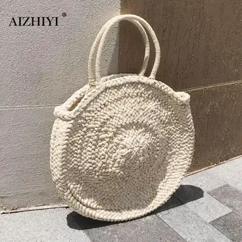 2018 Round Straw Bag Popularity Basket Bag Women Hand Woven Beach Bag Natural Oval Large Big Tote Circle Handbag Dropshipping
2018 Round Straw Bag Popularity Basket Bag Women Hand Woven Beach Bag Natural Oval Large Big Tote Circle Handbag Dropshipping