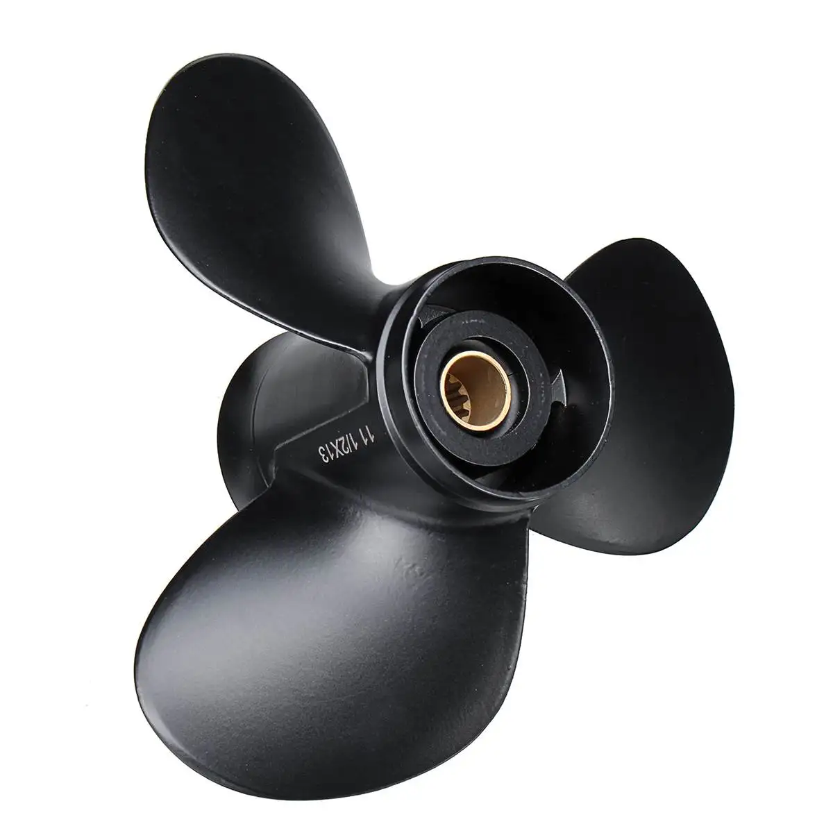 58100-94313-019 Aluminum Alloy 11 1/2 x 13 Boat Outboard Propeller For Suzuki 35-65HP Black 3 Blades 13 Spline Tooth R Rotation
58100-94313-019 Aluminum Alloy 11 1/2 x 13 Boat Outboard Propeller For Suzuki 35-65HP Black 3 Blades 13 Spline Tooth R Rotation